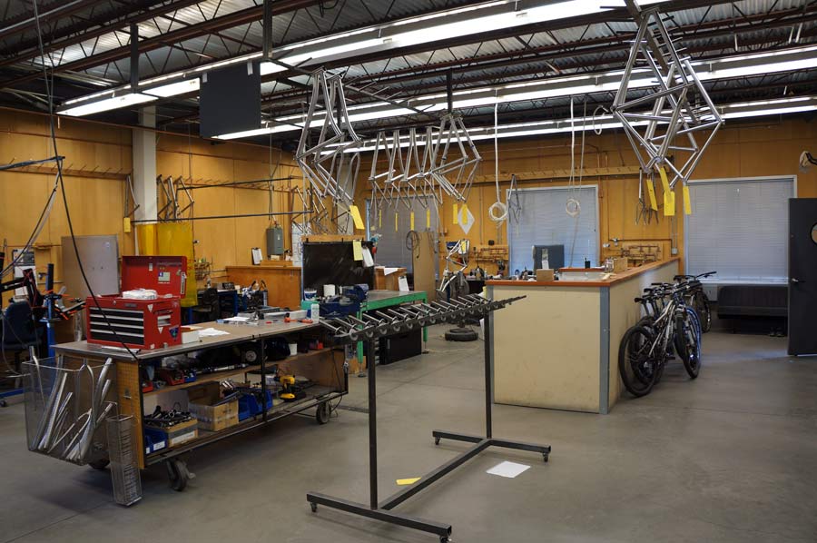 Moots titanium bicycles factory tour - welding