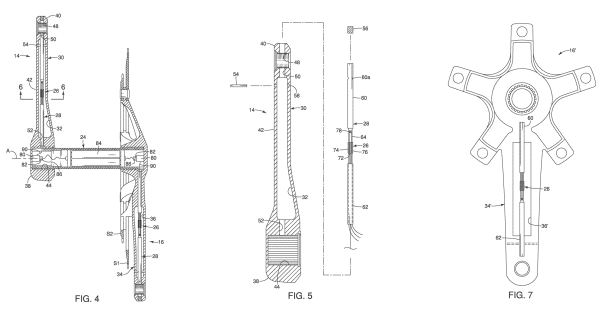Shimano powermeter crankset patents filed