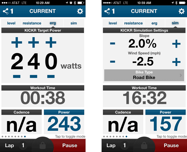 Wahoo Fitness Kickr Trainer review with power measurement and iPhone app controlled settings