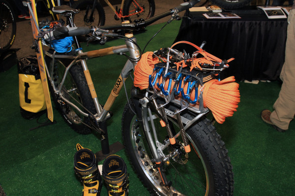 Boo bikes fat bike tiger custom paint bamboo rack tandem (4)