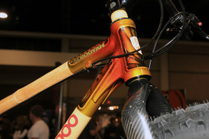 Boo bikes fat bike tiger custom paint bamboo rack tandem (7)