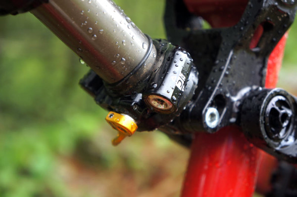 Cane Creek Double Barrel Inline mountain bike shock for 120mm to 150mm travel mountain bikes