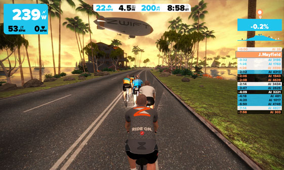 Zwift Indoor Cycling Screenshot