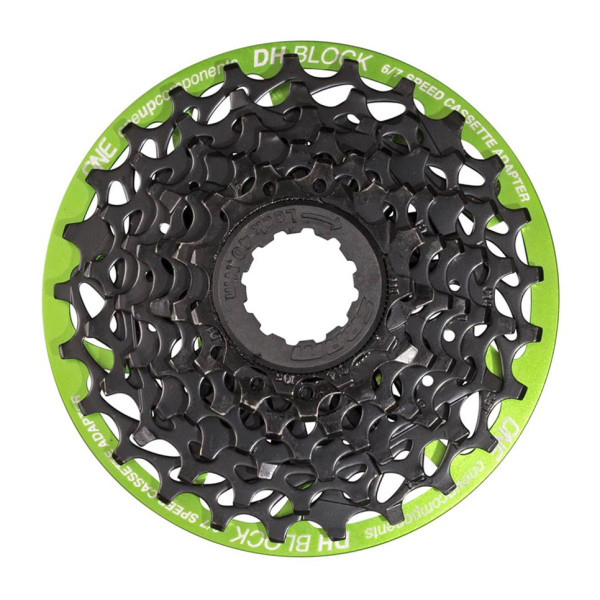 OneUp-Components-DH-Block-Green-Front-With-1030B-Cassette