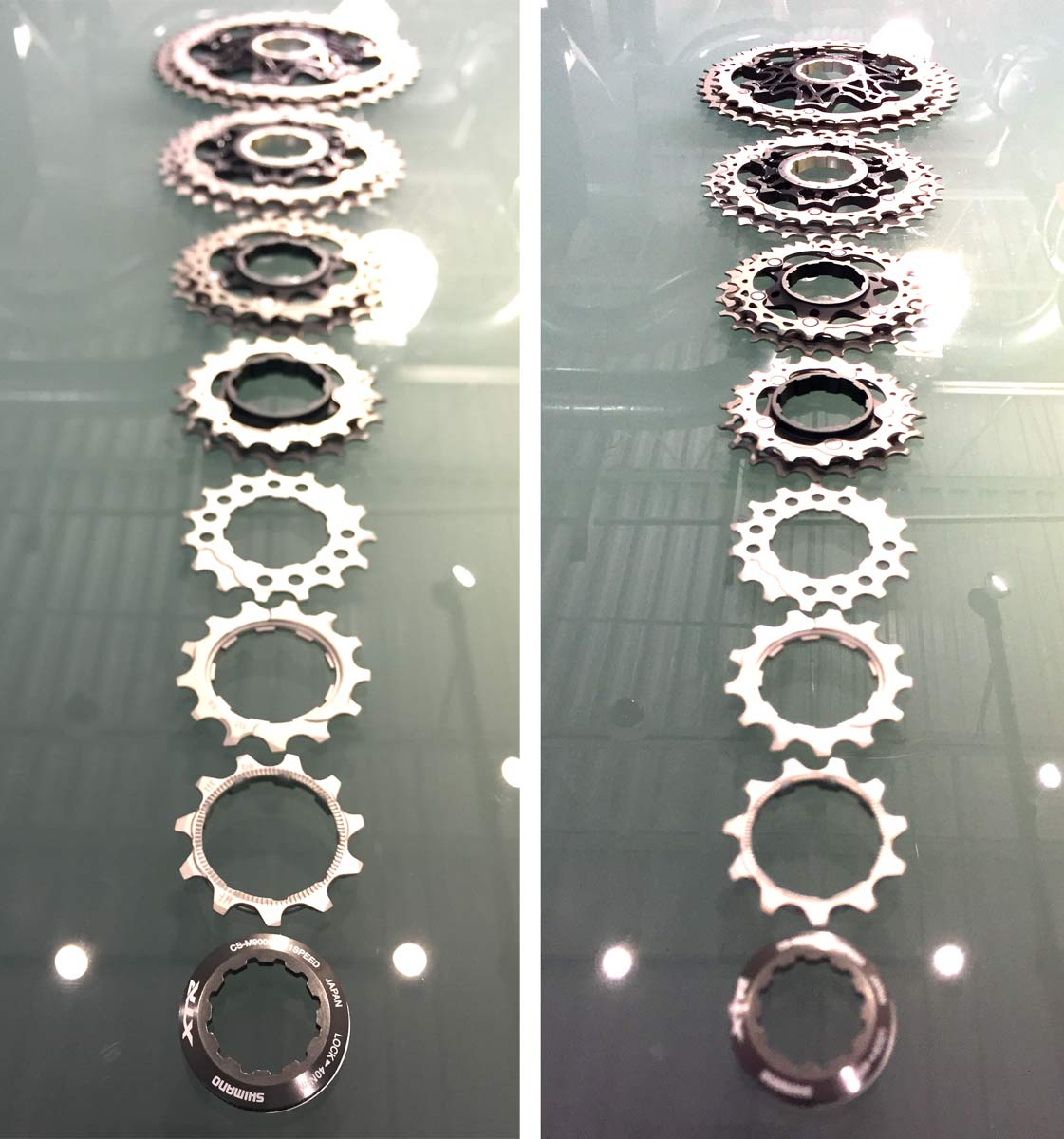 Shimano XTR M9000 group's actual weights & detail photos -