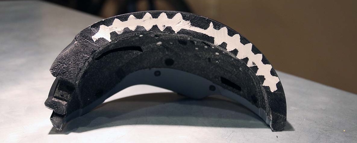 kali multi-density eps foam inside a bicycle helmet