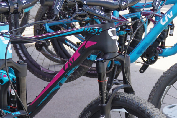 2016 Giant LIV Intrigue Enduro and Lust Carbon womens full suspension mountain bikes