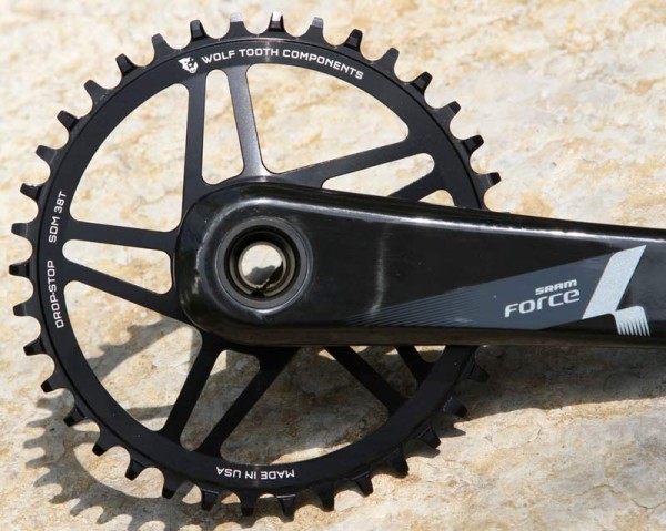 Wolf Tooth Components SRAM direct mount drop stop narrow wide single chainring for cyclocross