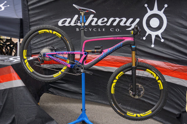 2016 Alchemy Arktos full suspension mountain bike with Sine suspension design