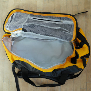 Thule_Chasm-Medium_water-resistant-convertible-duffel-bag_Zinnia-yellow_empty-internal