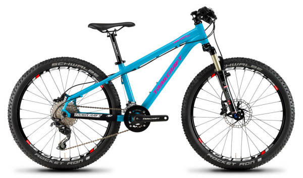 Trailcraft Pineridge premium youth 24inch mountain bikes in new turquoise color
