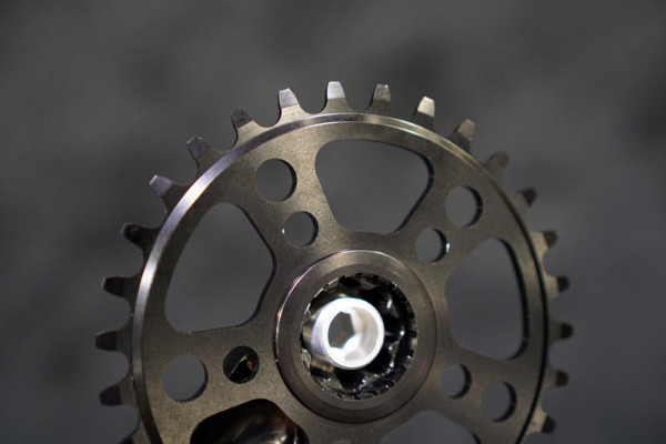 White Industries MR30 30mm spindle crankset for road and mountain bikes with new single chainring tooth design