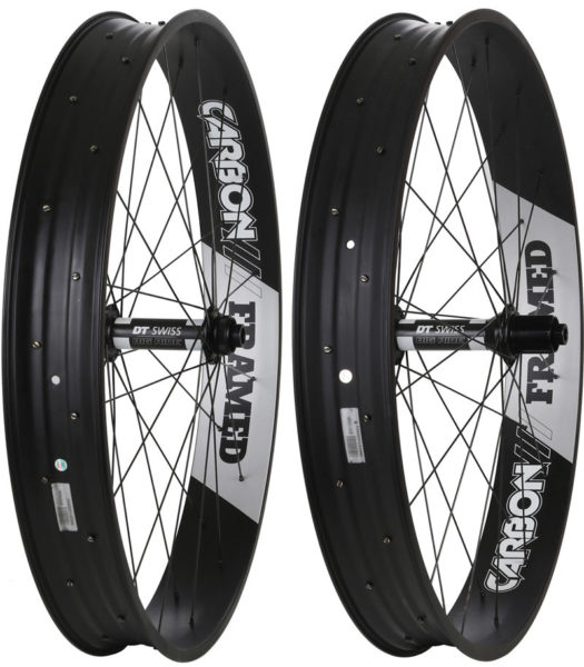 Framed Carbon affordable carbon fiber fat bike wheels with DT Swiss Big Ride hubs
