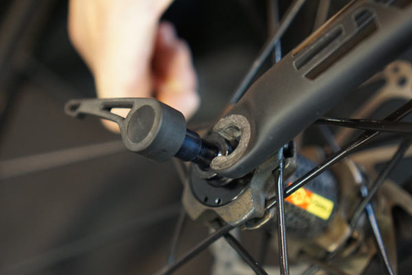 mavic speed release road bike thru axle system is secure like a thru axle but quick like a skewer