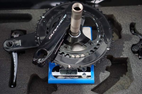 2017 Shimano Dura-Ace R9100 actual weights for the cranks