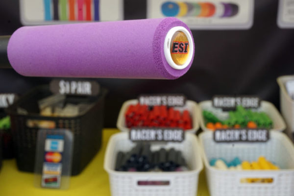 ESI Grips limited edition purple silicone foam mountain bike grips