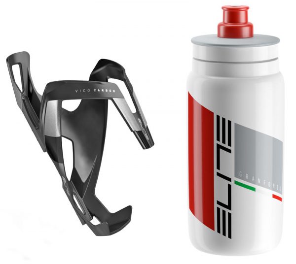 worlds lightest water bottle and carbon bottle cage from Elite