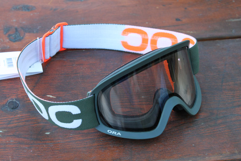 POC Ora MTB goggles with new Clarity lenses, front angle