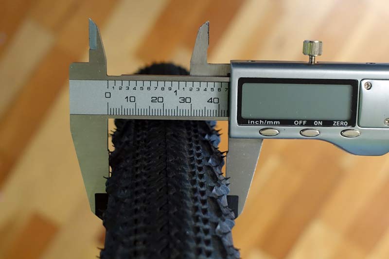 Terrene Elwood gravel bike tire review and actual widths