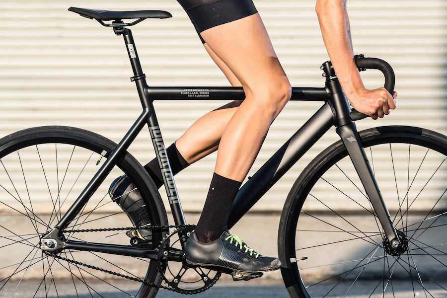 The State Bicycle Co Black Label V2 has aggressive track inspired geometry