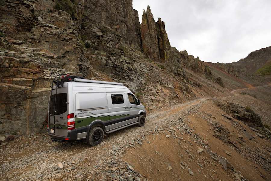 The off-road ready Winnebago Revel has high and low range gearing.