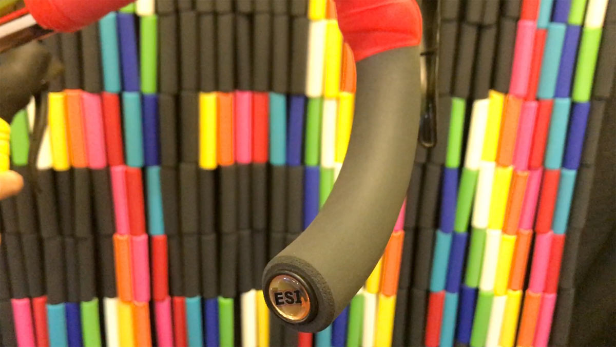 ESI Grips Tops and Drops road bike drop bar silicone foam grips with color bar tape lets you mix and match and get more cushioning for gravel bikes and cyclocross