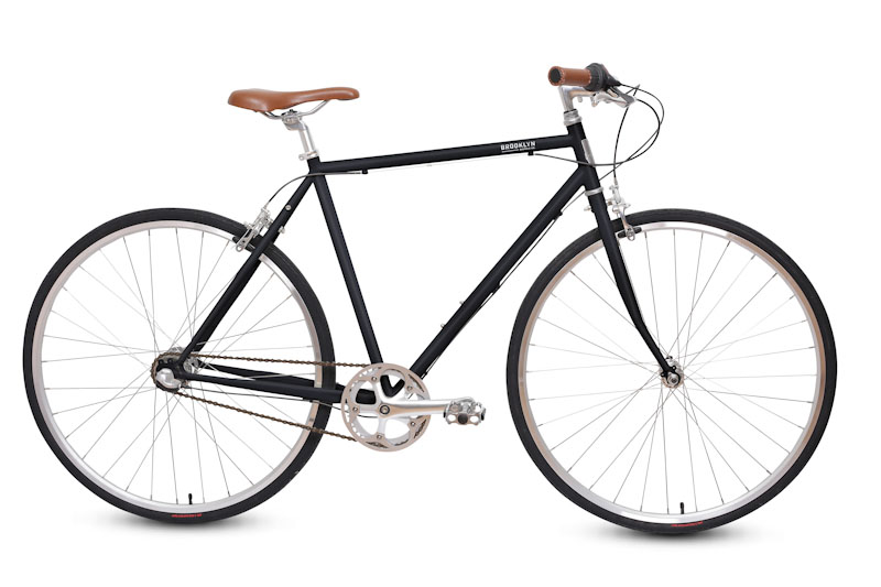Brooklyn Bicycle Co Bedford 3-speed, black, side