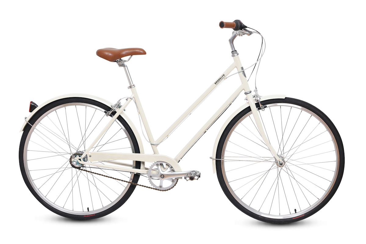 Brooklyn Bicycle Co Franklin 3-speed, ivory, side