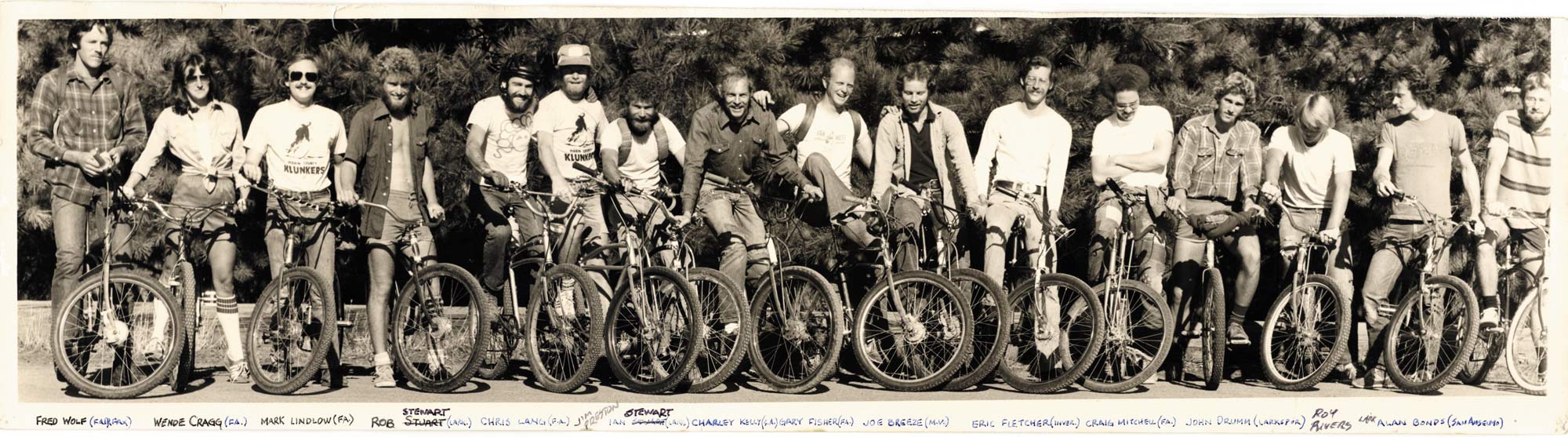 Photo of the original repack crew with signatures