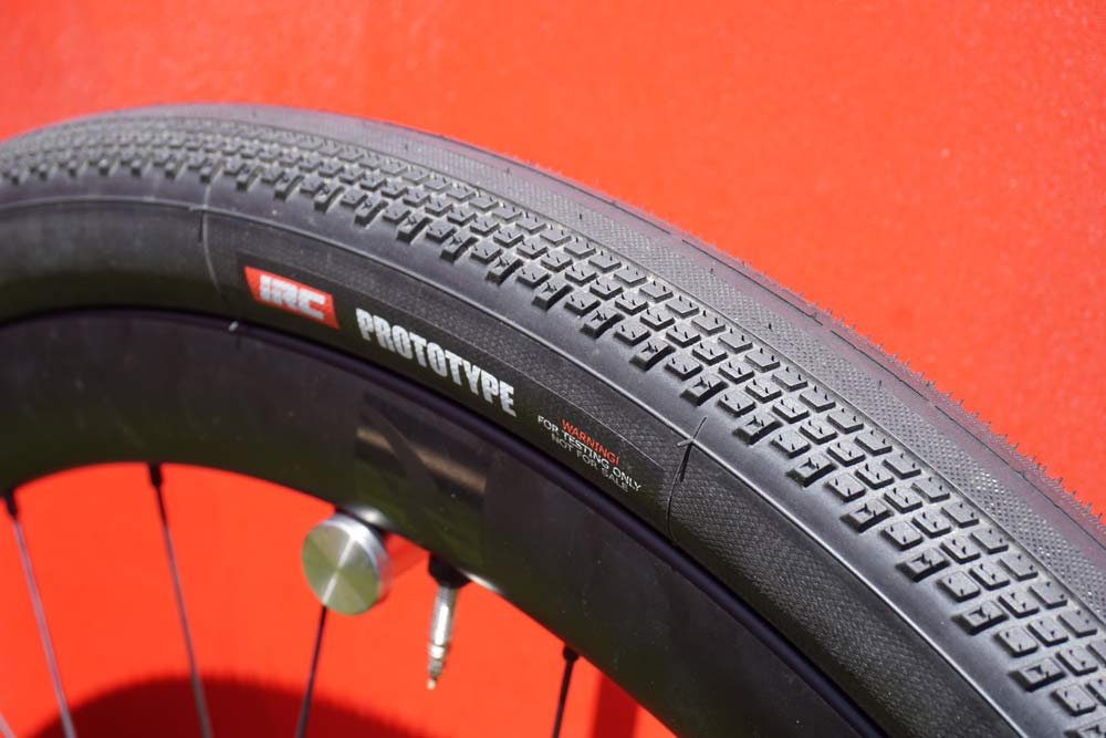 2019 prototype IRC tubeless ready gravel road bike tires