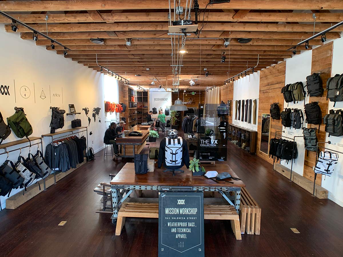 mission workshop showroom and retail store tour