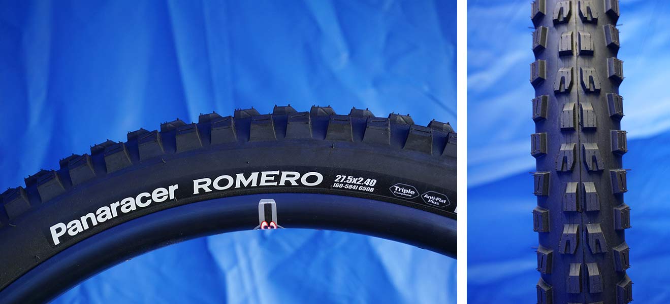 panaracer romero enduro mountain bike tire tech and tread design details
