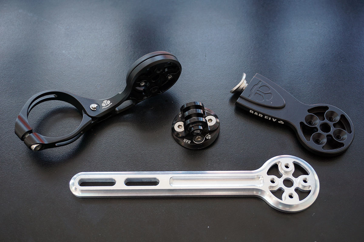barfly lightweight machined alloy out front mounts for gps cycling computers