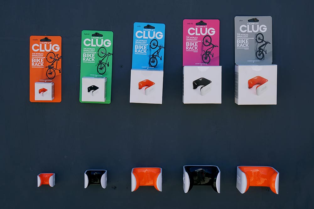 clug wall mount bike mount that holds the wheel and tire of your bike
