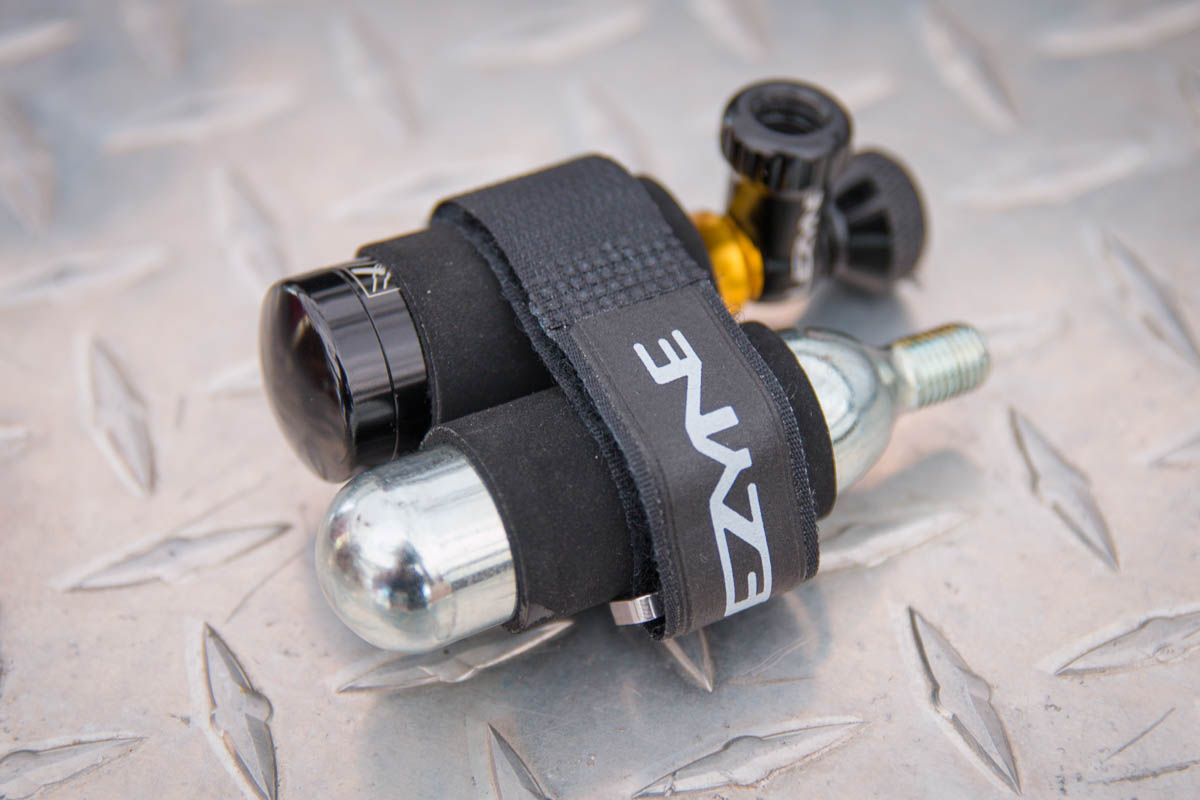 Lezyne Tubeless CO2 Blaster fills and plugs your tire in one move