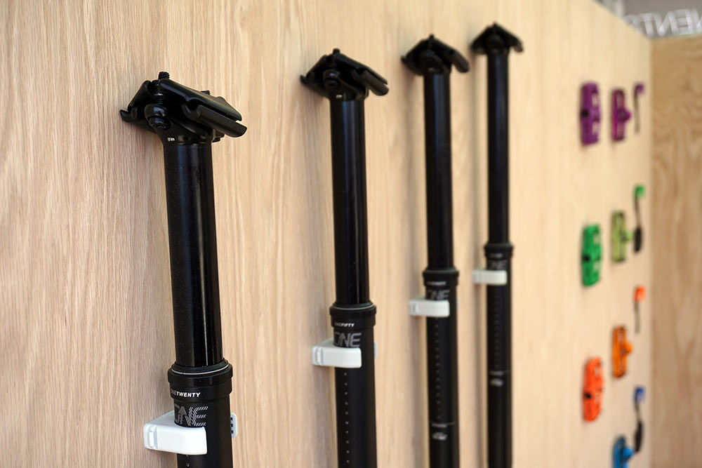 oneup components makes the longest dropper seatpost with 210mm travel