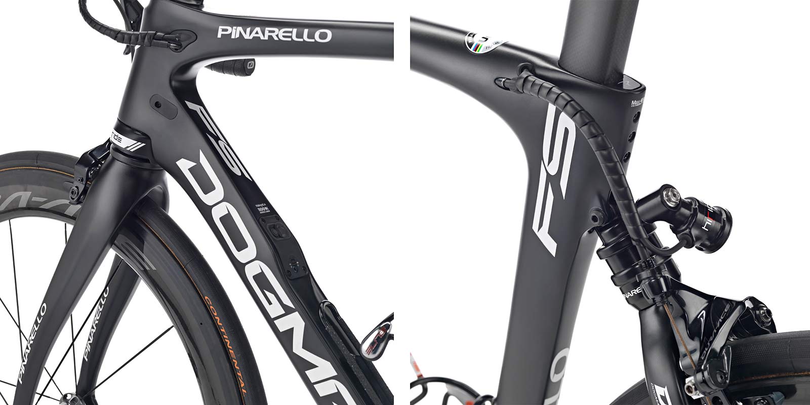 Pinarello Dogma FS road bike, electronic-control, full-suspension lightweight carbon road race bike