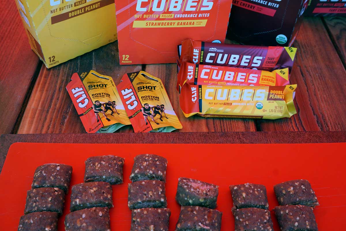 ClifBar Cubes and boston creme pie flavor gel