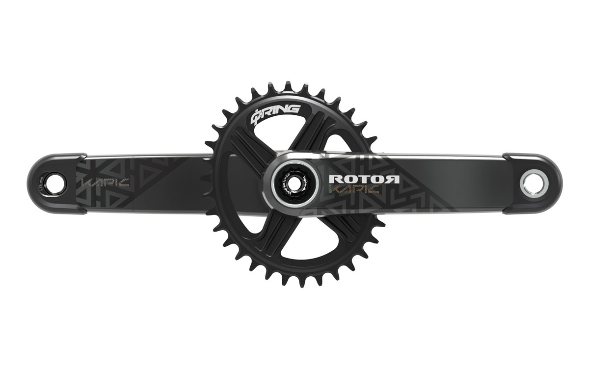 Rotor Kapic MTB crank goes carbon with lightest and stiffest crankset to date