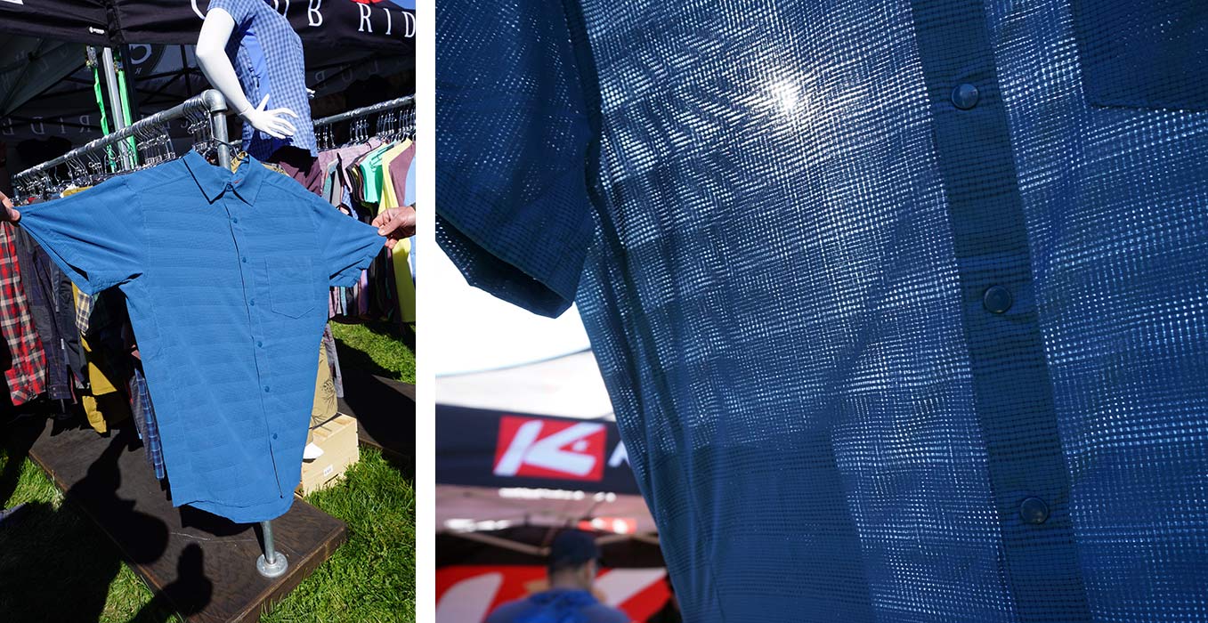 club ride motive jersey with dissolving fabric to create an ultralight mesh performance riding shirt