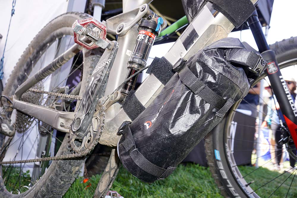 revelate Joey Down Under downtube frame bag for bikepacking