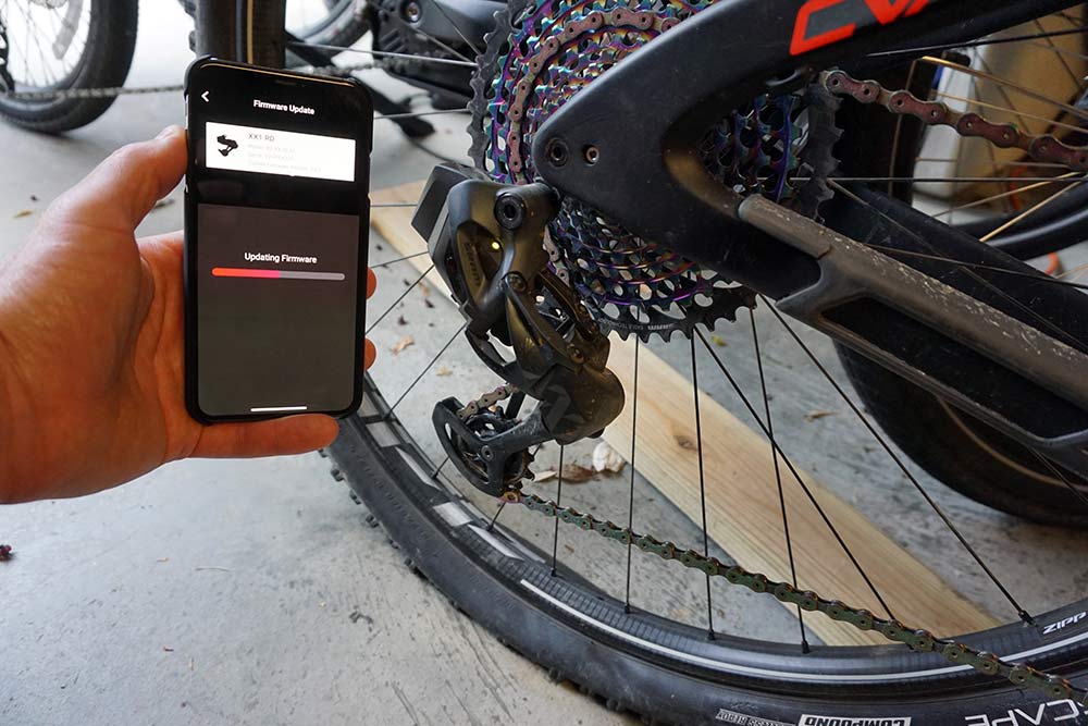 how to use the SRAM AXS app to customize Eagle mountain bike groups