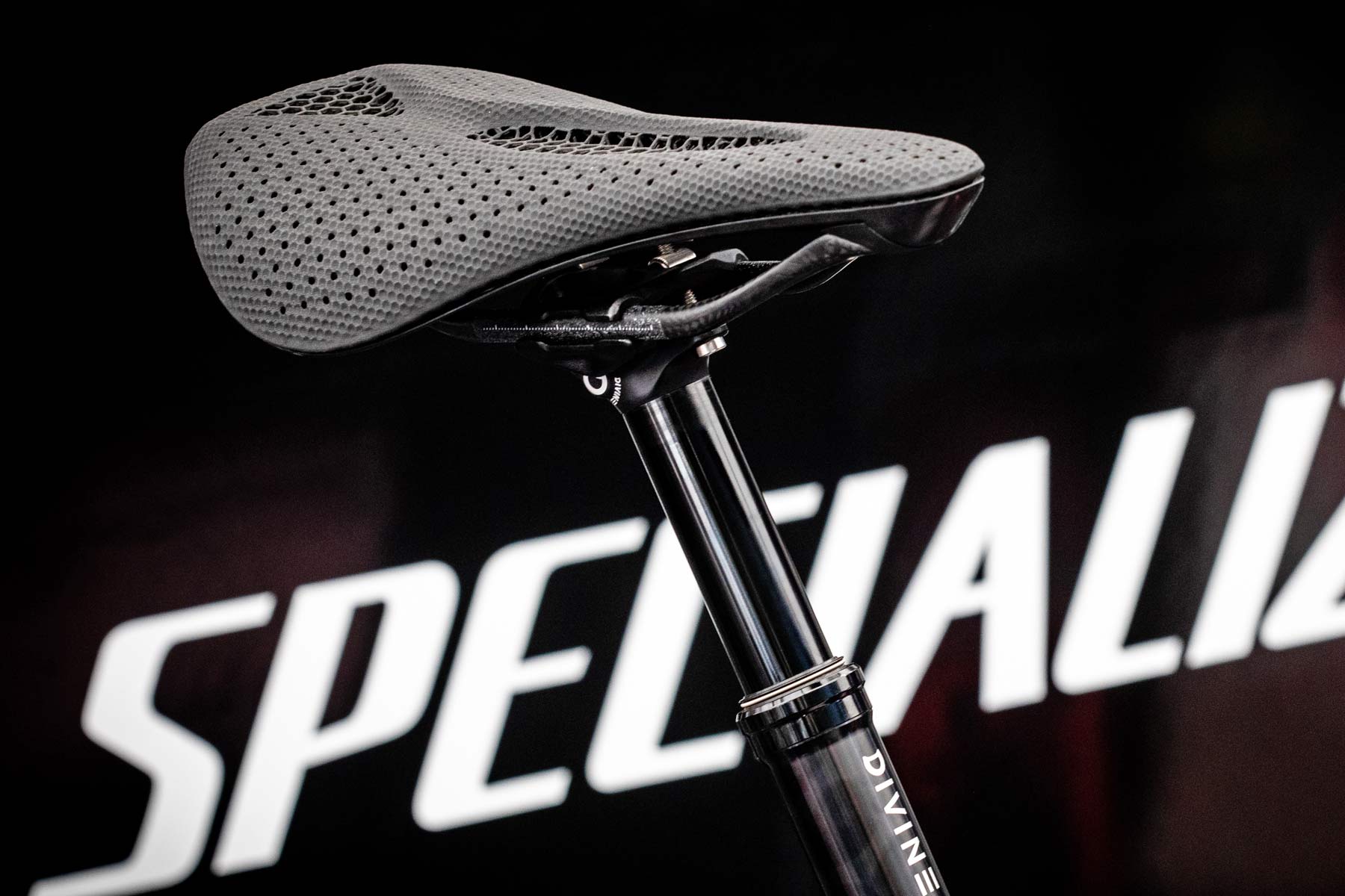 2019 Specialized S-Works Power Mirror saddle, lightweight padded 3D printed road XC MTB saddle, photo by Michal Cerveny