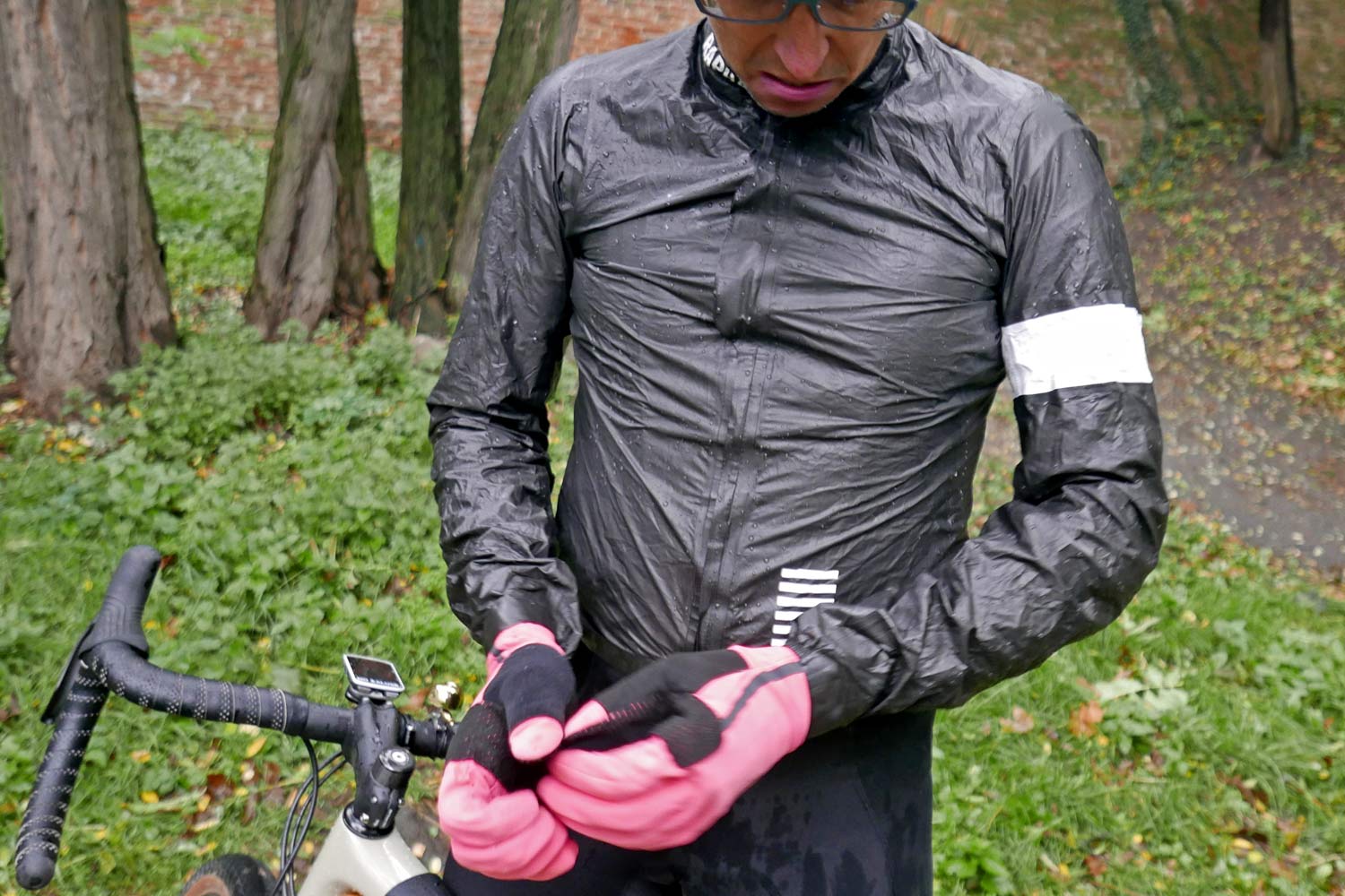 Rapha Pro Team Lightweight Gore-Tex jacket, packable waterproof Gore Shakedry breathable wet weather jacket
