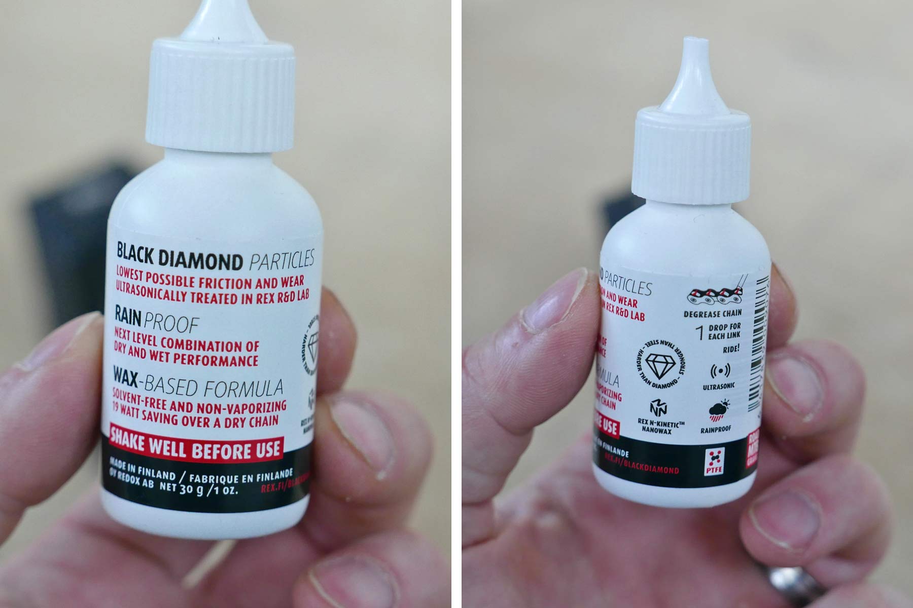 Rex Black Diamond lube, paraffin wax-based nanotech fastest ever bicycle chain lube