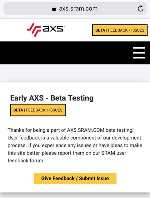 Ready for even more ride data? SRAM opens AXS Web Beta testing to existing app users