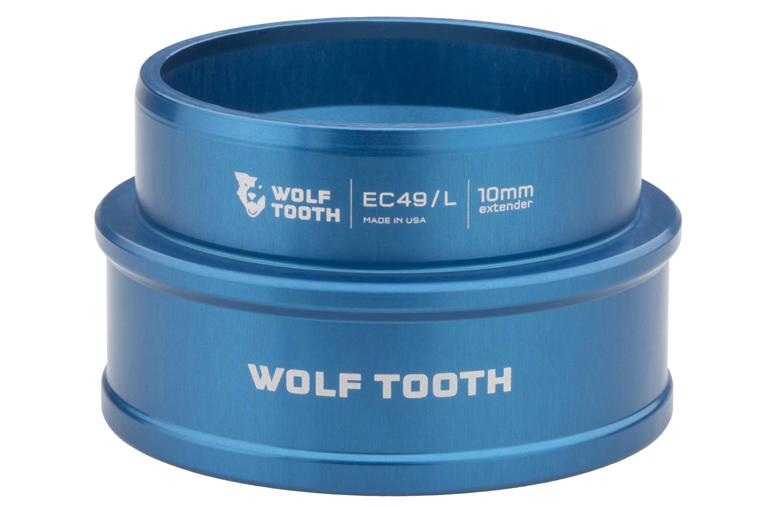 Wolf Tooth Lower Headset Cup Extenders, 10mm extended internal headset cups, adjustable trail mountain bike geometry