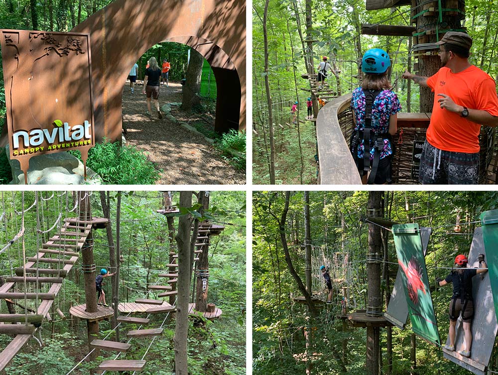 navitat high ropes course review in knoxville tennessee ijams nature center