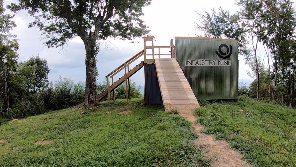 industry nine launch ramp at windrock bike park