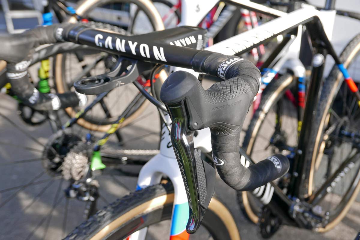 CX Pro Bike Check, World Cup winning custom Canyon Inflite CF SLX carbon cyclocross bike of World Champion Mathieu van der Poel